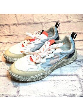 ID.EIGHT Hana Light Mix Square Sneakers Womens 39 Multicolor Lace Up Low Top